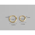 Simple Fashion Customize Jewelry Unisex Glossy Circle Hoop Earrings